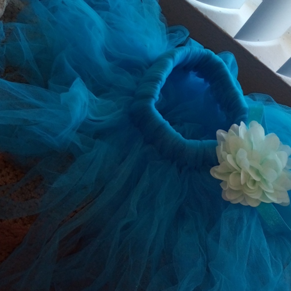 Blue tutu with head band